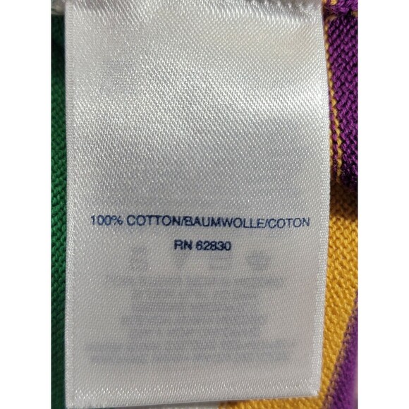 LANDS' END M Multicolor Striped Crewneck Knit Sweater Pullover Top Jumper EUC - Picture 9 of 11